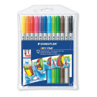 Staedtler Noris Club® 320 Doppelfasermaler Etui 12er Box