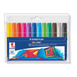 Staedtler Noris Club® 340 Jumbo Fasermaler Etui mit 12 Stück