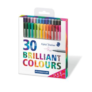 Staedtler triplus® fineliner 334 (24 + 6 Stück)