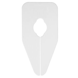 Größenteiler rechteckig unbedruckt weiß (249)