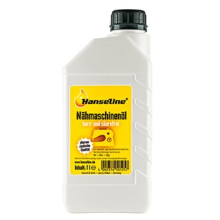 Hanseline huile de machines à coudre 1.000 ml