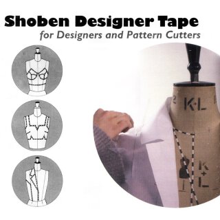 Shoben Designer Tape, Drapierband (masking tape) 3 mm (25 m)