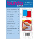 Burda Kopierpapier rot/blau (2 Bögen)