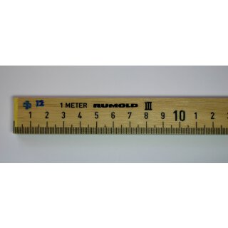 Holzmaßstab 100 cm (Stockmeter)
