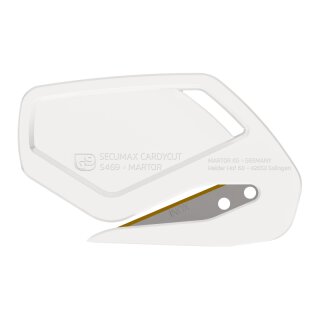 Martor Secumax Cardycut (10 lose im Karton), Inox, TiN, weiß