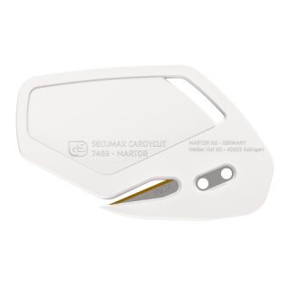 Martor Secumax Cardycut weiss, Inox, TiN mit 2 mm Wandstärke (100 lose im Karton)
