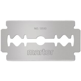 Martor INDUSTRIEKLINGE Nr. 13510, 0,10 mm, rostfrei, teflonisiert, Schneiden platinveredelt (250 Klingen einzeln in Papier)