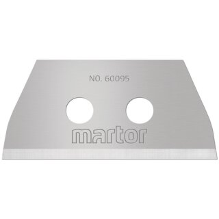 Martor TRAPEZKLINGE Nr. 60095, Breitschliff, abgerundete Spitzen (10 in Klarsichtverpackung)