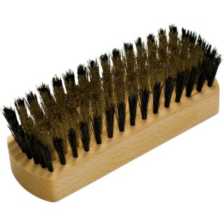 Wildlederbürste Messing & Borstenrand