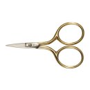 Alpen Stickschere vernickelt/goldener Griff 2,5"