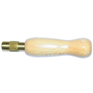 Pieker-Holzgriff mit Messinggewinde (Pfriem)