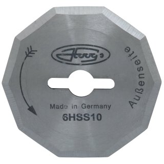 Ersatzmesser für HOOG´s Rapido/Cutty/Favorit 7-Bogen-Messer (HSS-Stahl)