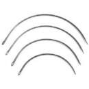 Polsternadel halbrund gebogen 80 x 1,2 mm Sehne 58 mm