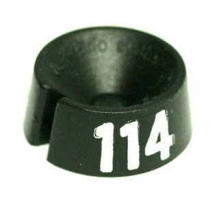 Größenreiter Classic (25 Stück) schwarz mit weißen Ziffern L