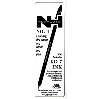 Newhouse No. 1 stylo pour vêtement et patron (12 pièces)